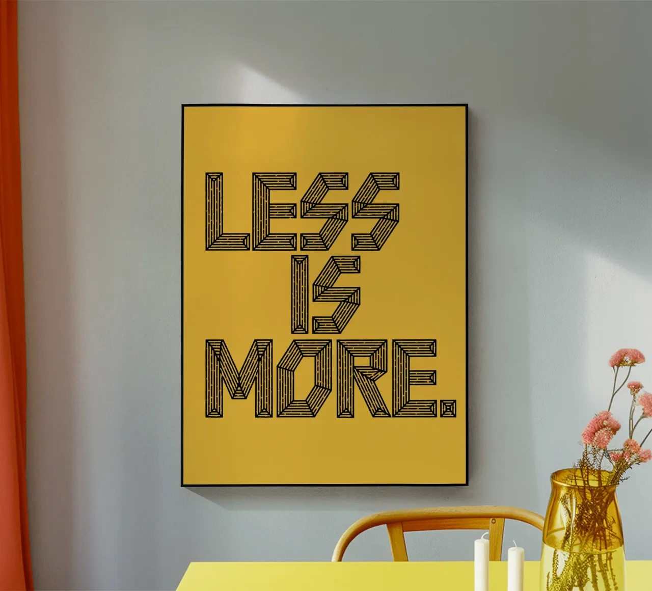 MENO È PIÙ. plexiglass da logic