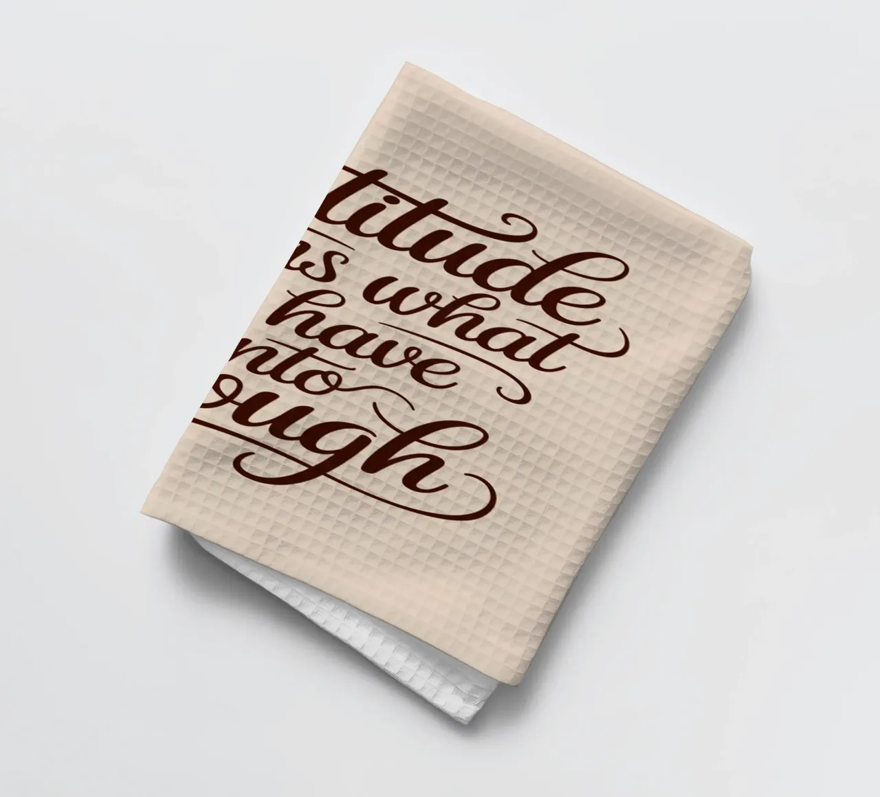 La gratitude transforme ce que nous avons en assez. torchon de logic