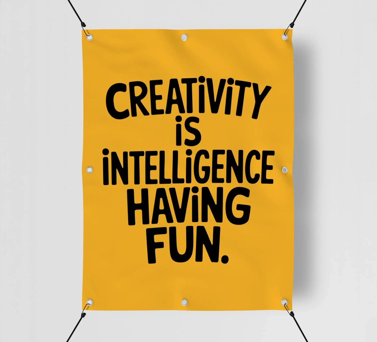 La creatività è intelligenza che si diverte. telo in pvc da logic