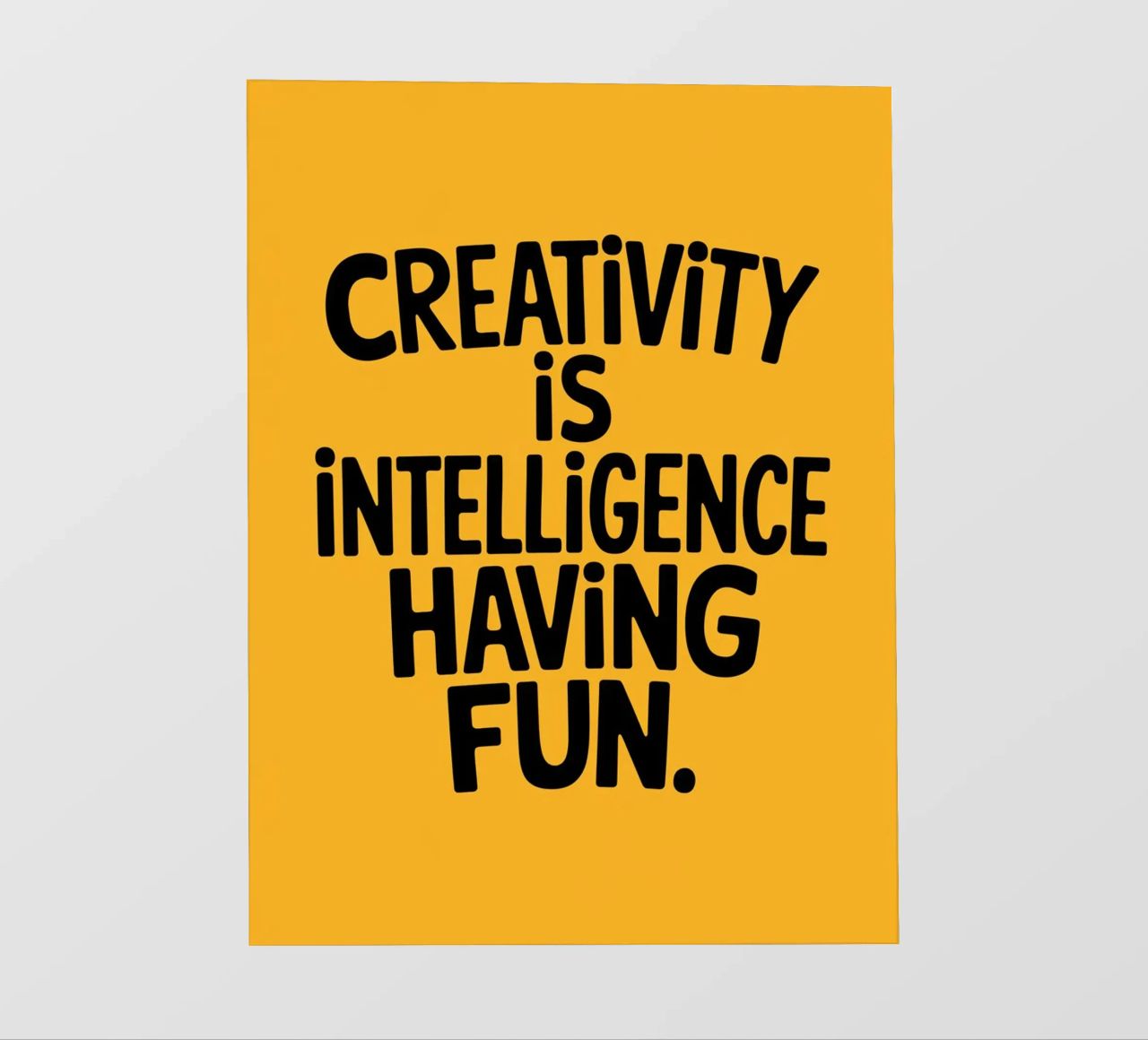 La creatività è intelligenza che si diverte. telo in pvc da logic