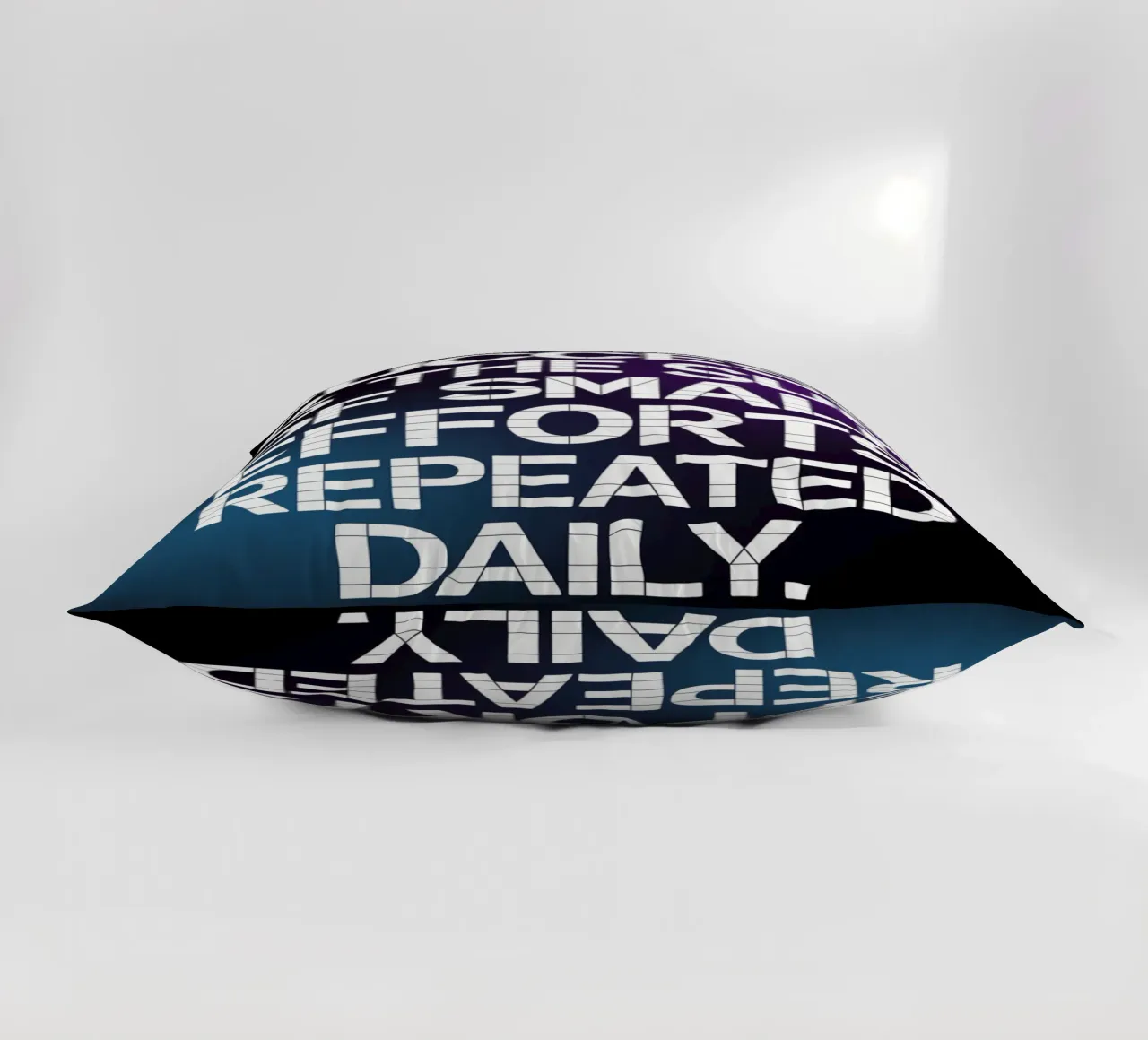 SUCCESS IS THE SUM OF SMALL EFFORTS REPEATED DAILY. decorative cushion by logic