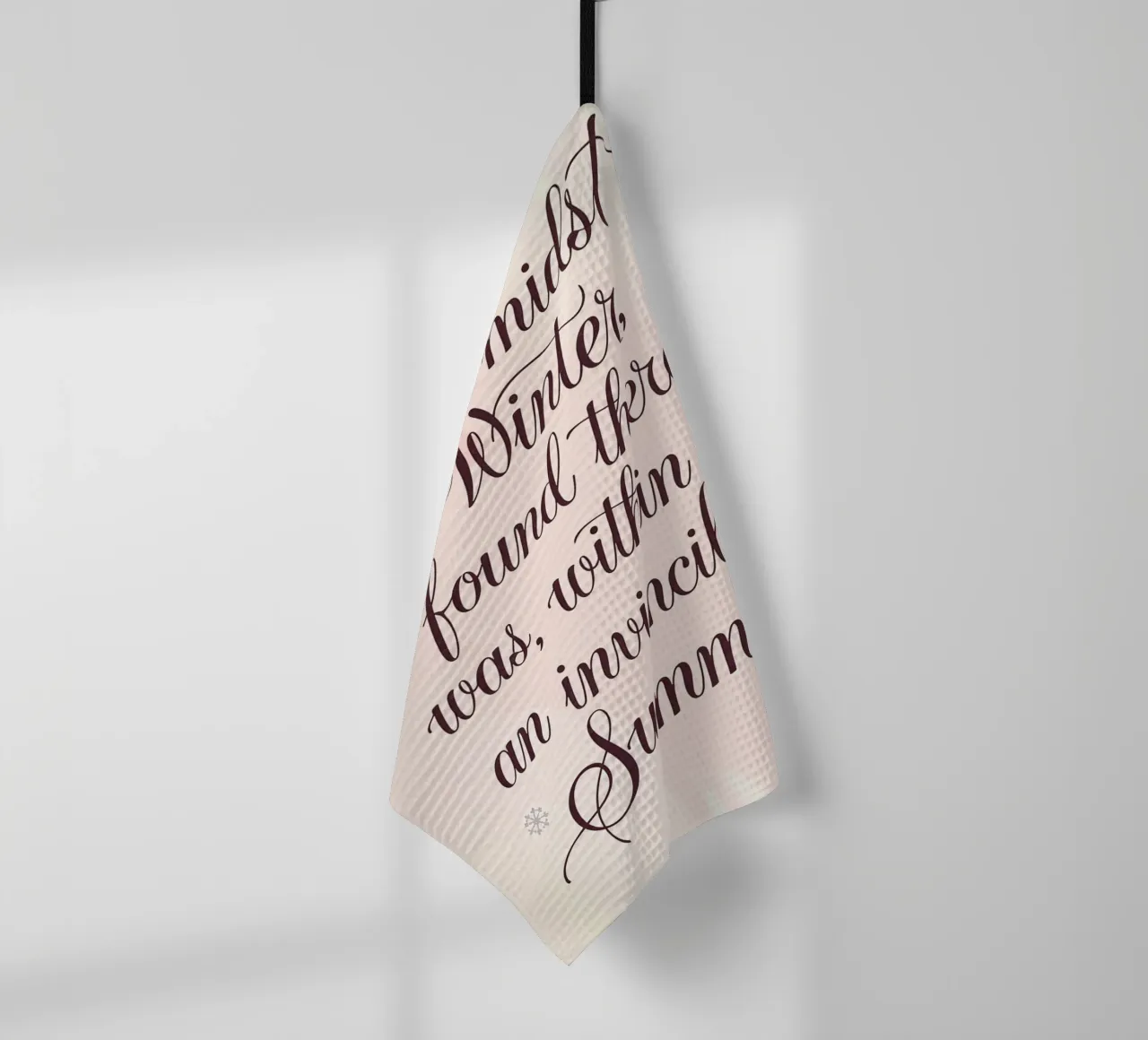 In the midst of Winter, I found there was, within me, an in tea towel by logic