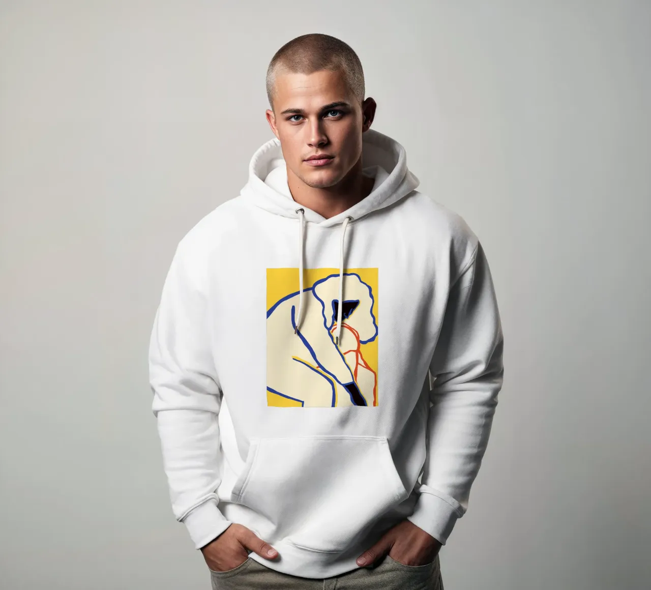 L'amore nei colori primari felpa con cappuccio da tainah negreiros