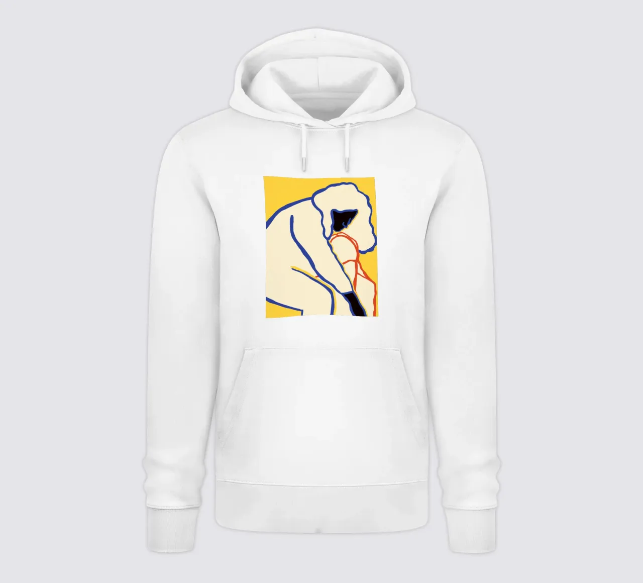 L'amore nei colori primari felpa con cappuccio da tainah negreiros