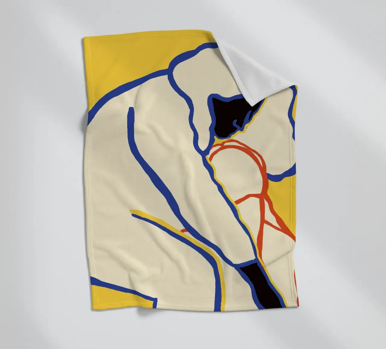 L'amore nei colori primari coperta in pile da tainah negreiros