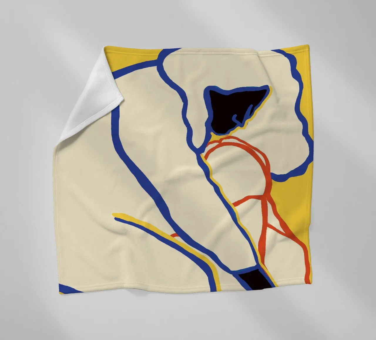 L'amore nei colori primari coperta in pile da tainah negreiros