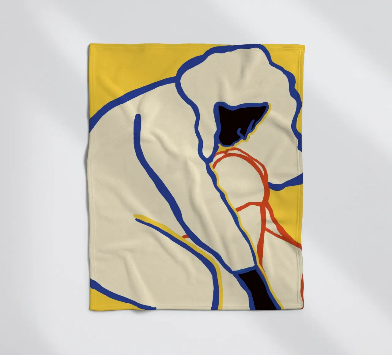 L'amore nei colori primari coperta in pile da tainah negreiros