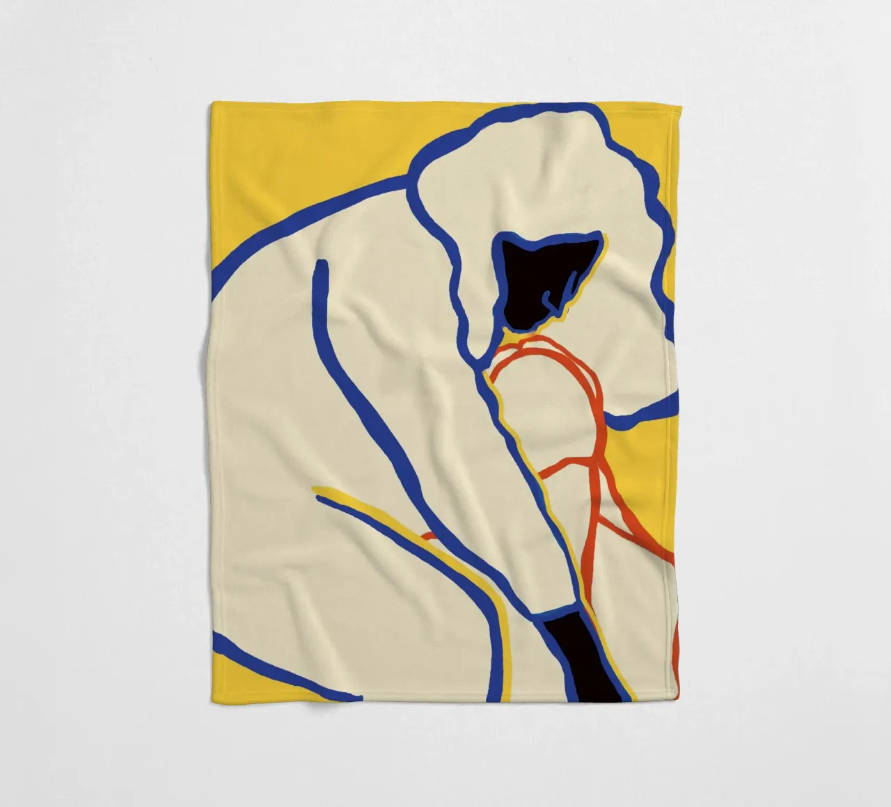L'amore nei colori primari coperta in pile da tainah negreiros