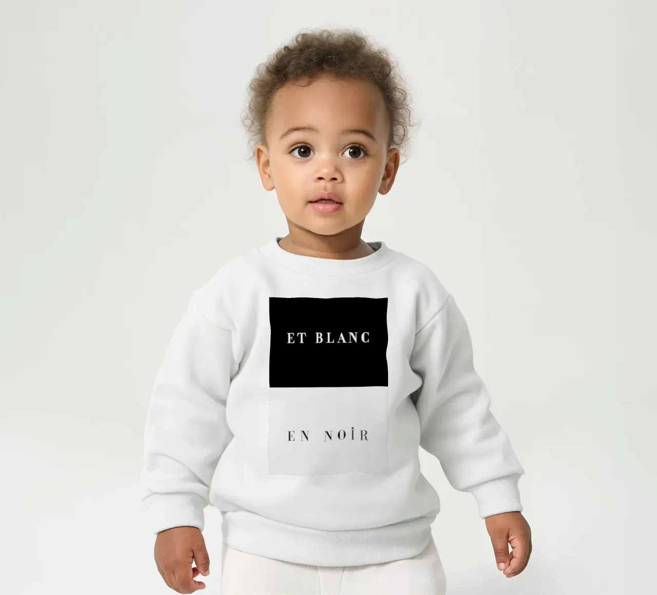 Et blanc en noir felpa neonato da Danny Ivan