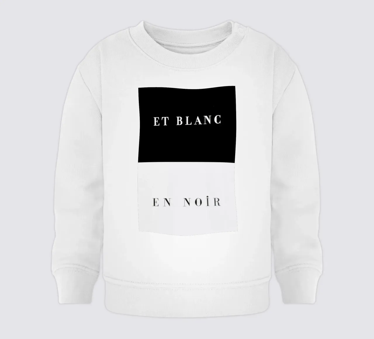 Et blanc en noir felpa neonato da Danny Ivan