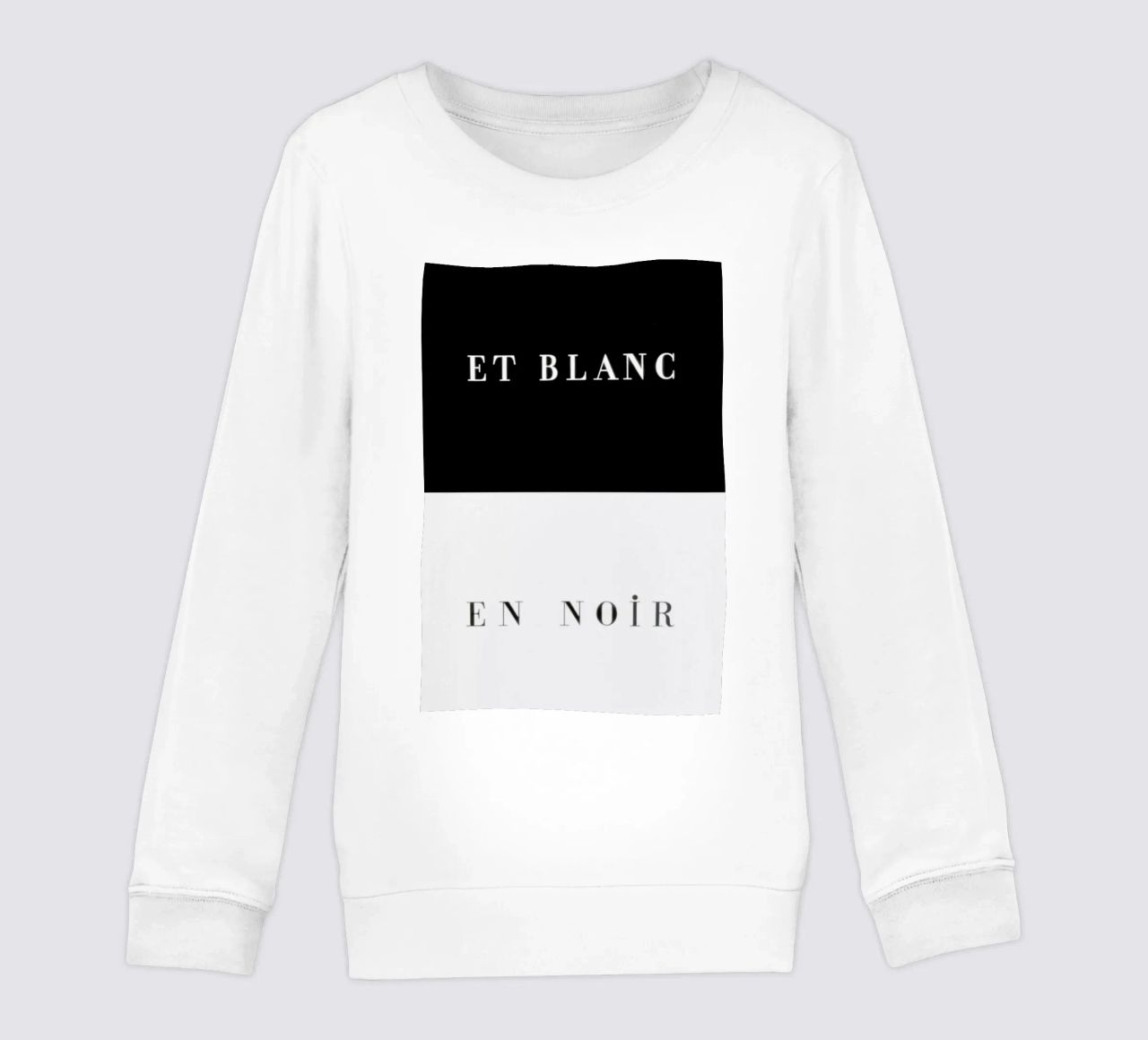 Et blanc en noir felpa bambino da Danny Ivan