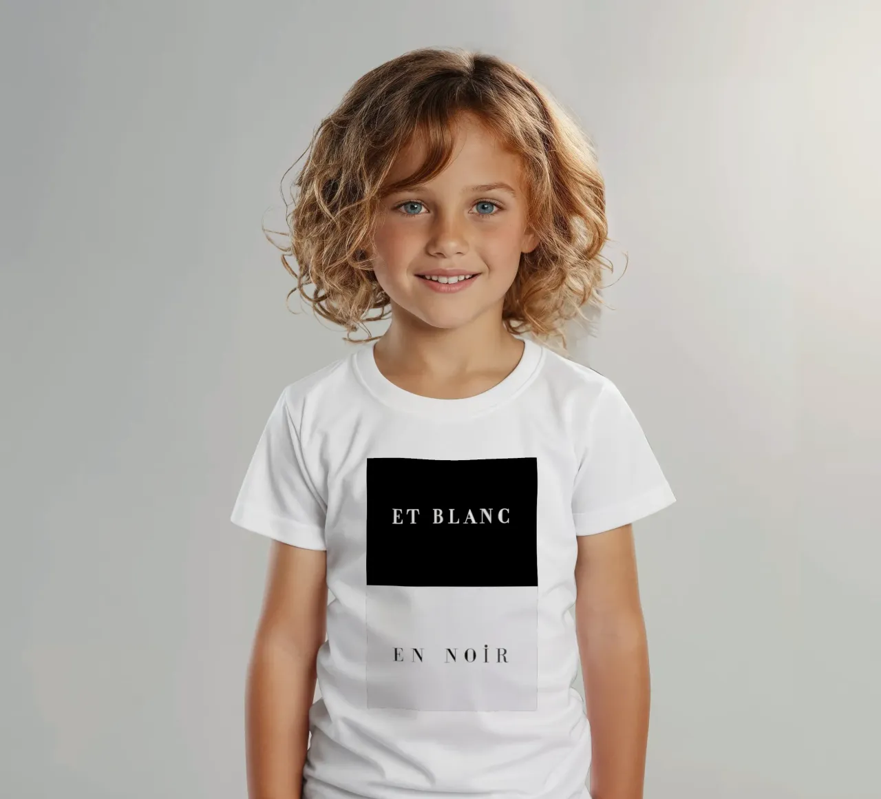 Et blanc en noir t-shirt bambini da Danny Ivan