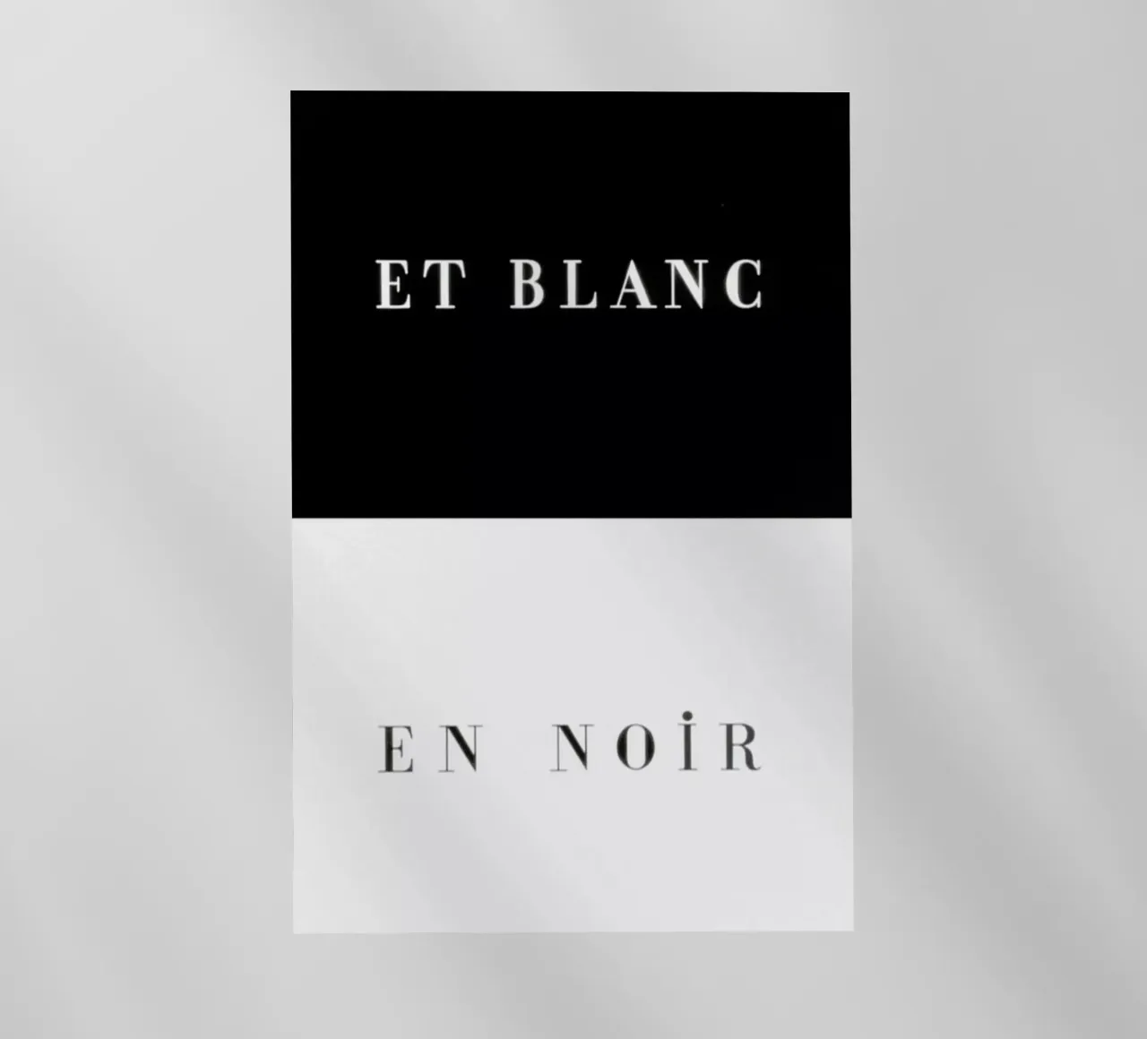 Et blanc en noir lámina retroiluminada de Danny Ivan