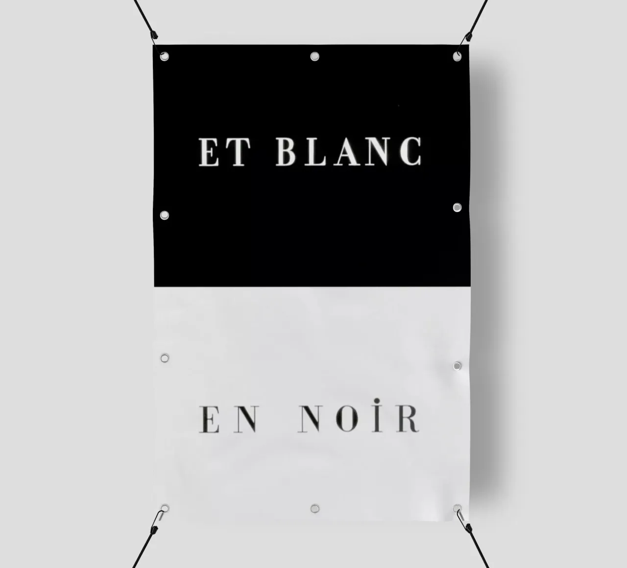 Et blanc en noir lonas publicitarias de Danny Ivan