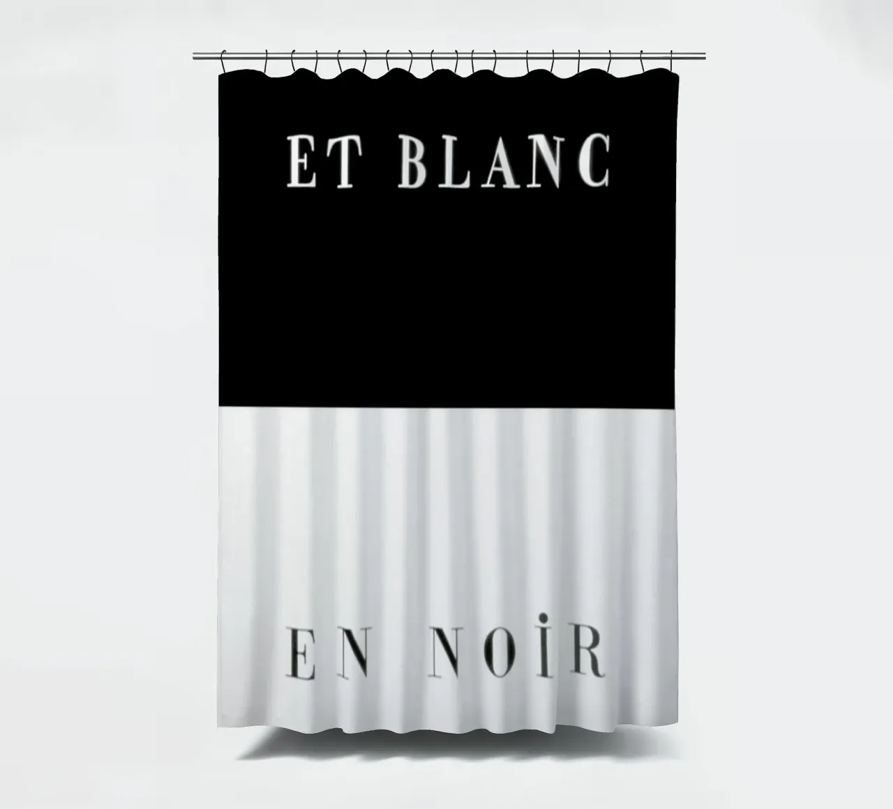 Et blanc en noir tenda da doccia da Danny Ivan