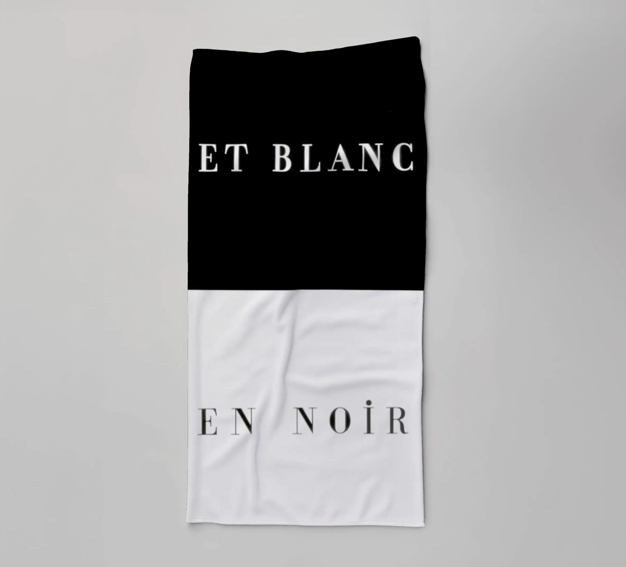 Et blanc en noir asciugamano da bagno da Danny Ivan