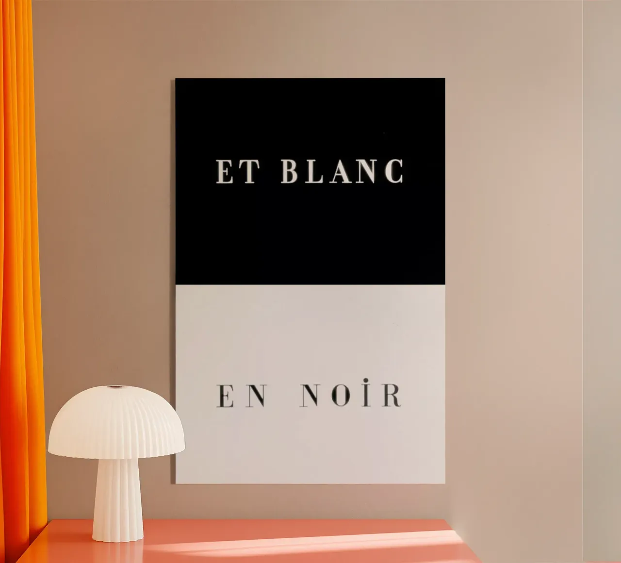 Et blanc en noir Acryl-Glas von Danny Ivan