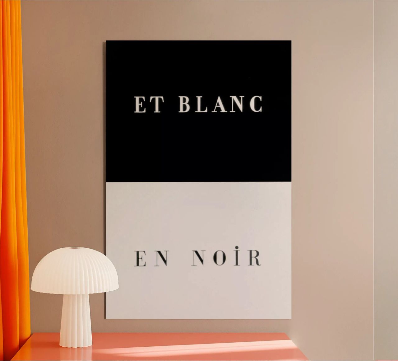 Et blanc en noir alluminio dibond da Danny Ivan