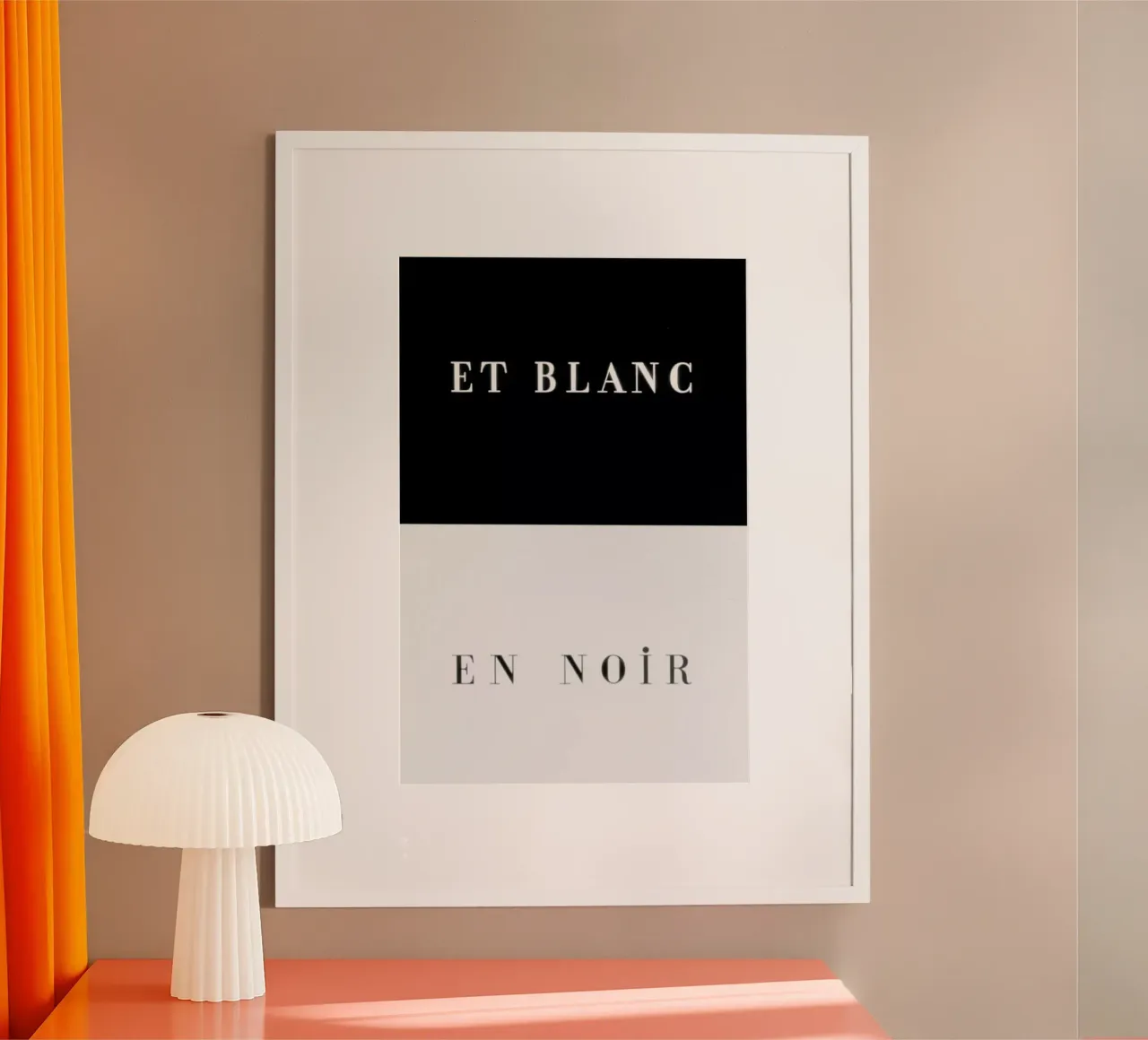 Et blanc en noir poster da Danny Ivan