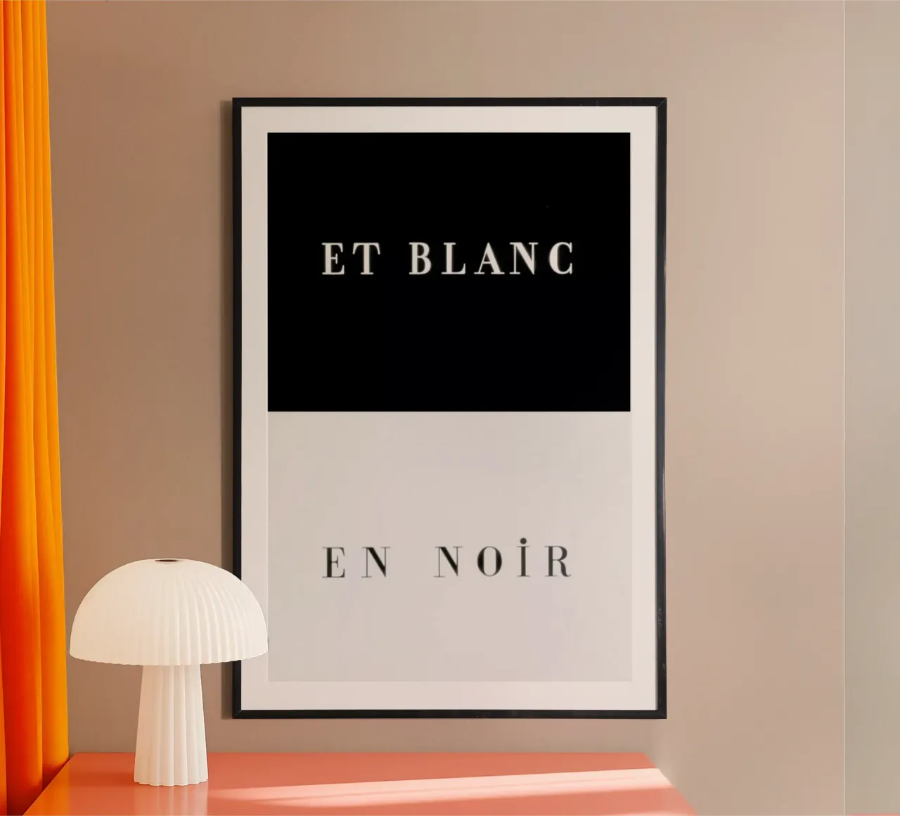 Et blanc en noir poster da Danny Ivan