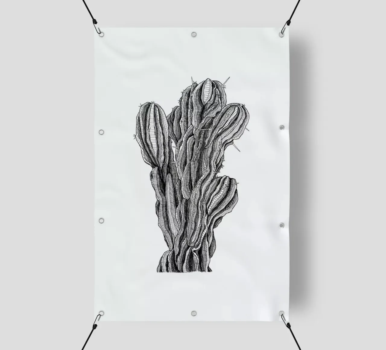 Bush Cactus telo in pvc da Pen & Ink