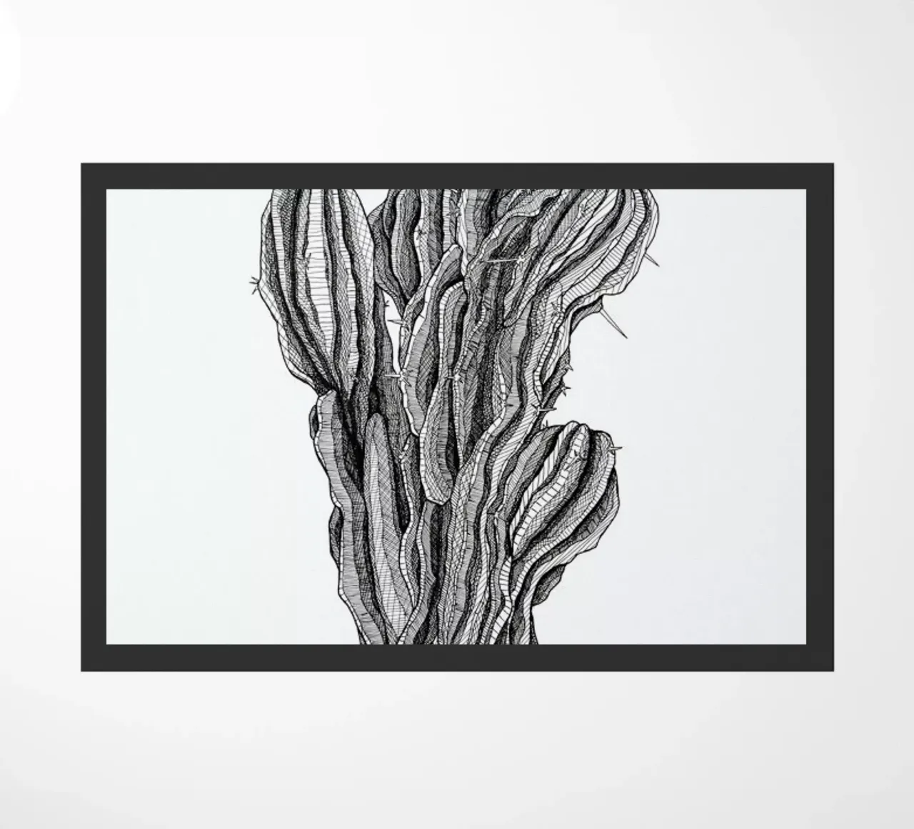 Bush Cactus zerbino da Pen & Ink