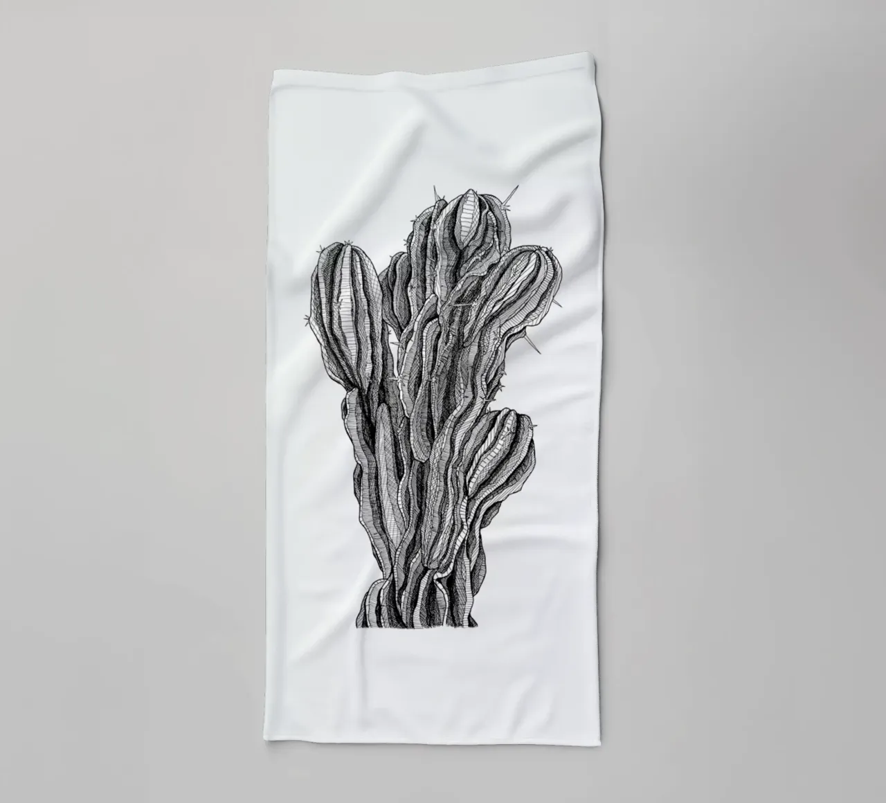 Bush Cactus asciugamano da bagno da Pen & Ink