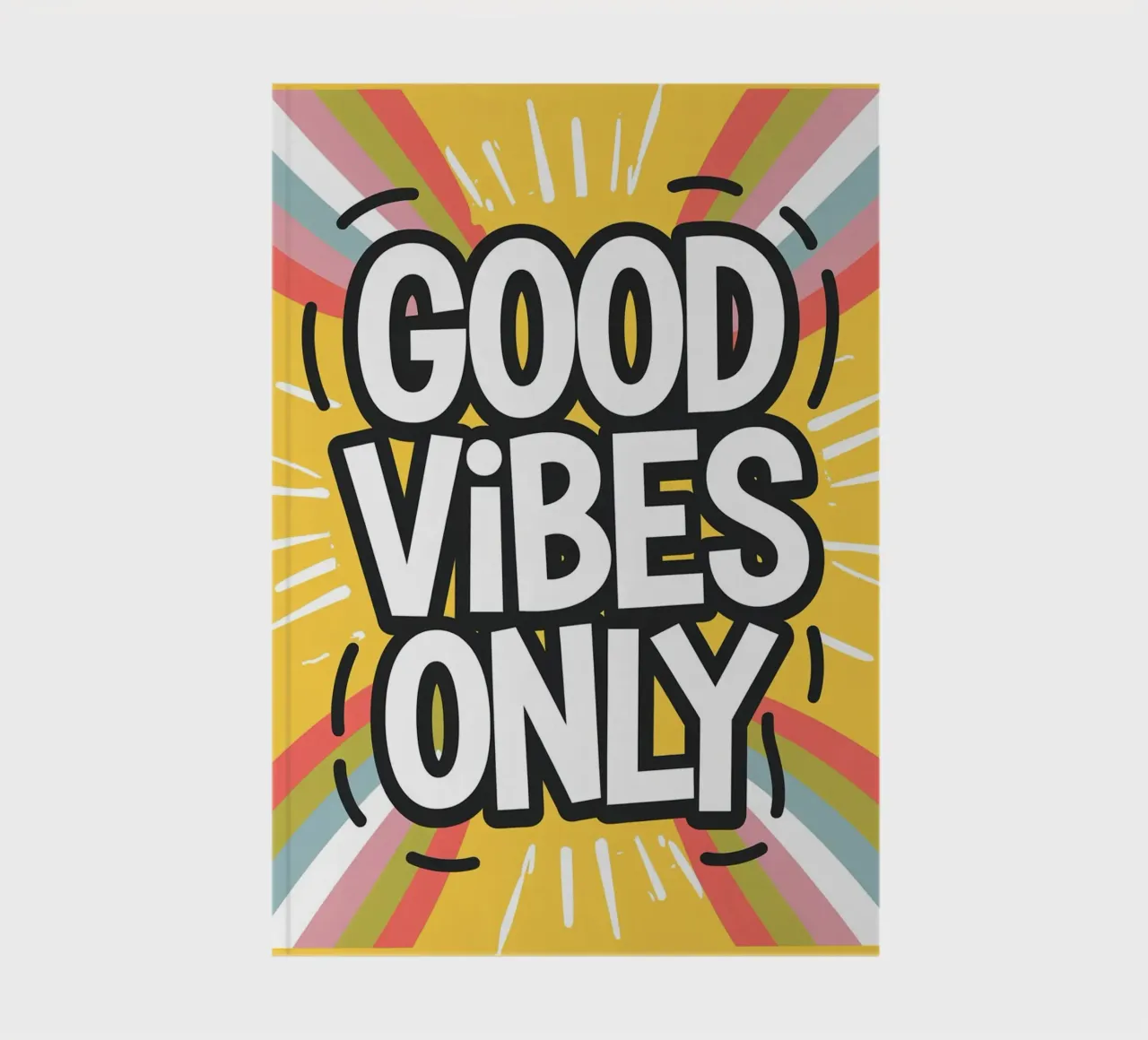 NUR GUTE SCHWINGUNGEN Notizbuch von logic