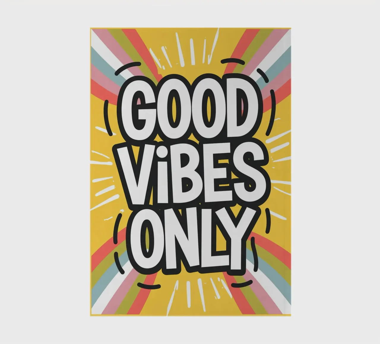 NUR GUTE SCHWINGUNGEN Notizbuch von logic