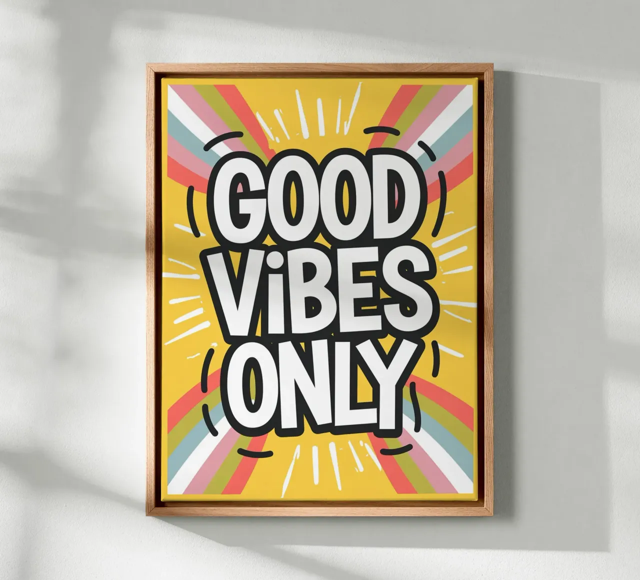 GOOD VIBES ONLY canvas by logic