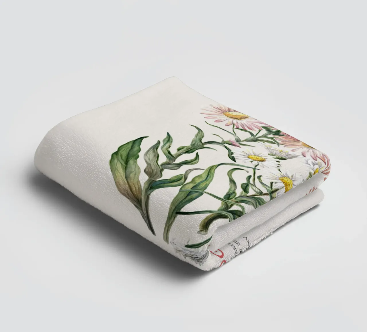 Dolichoglottis - Piante in fiore della famiglia delle margherite asciugamano da bagno da Vintagrafica