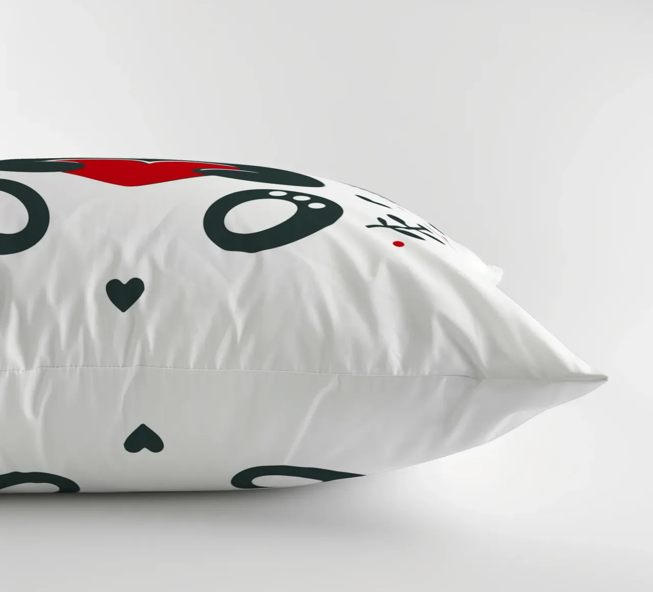 Panda mignon avec un cœur - Affectueux Valentin coussin de namosh