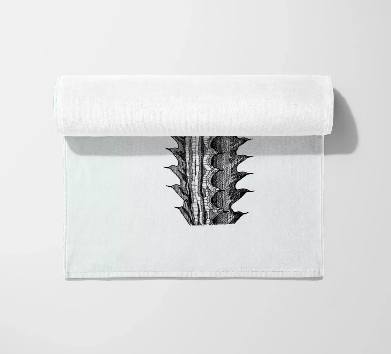 Orchid Cactus beach towel by Pen & Ink