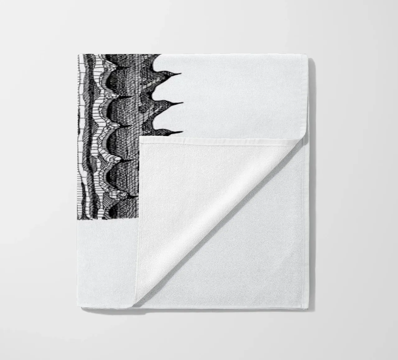 Orchid Cactus beach towel by Pen & Ink