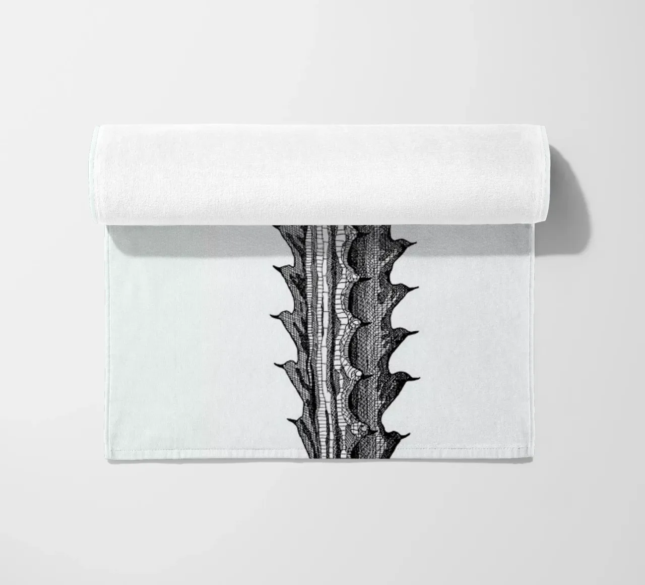 Orchid Cactus beach towel by Pen & Ink