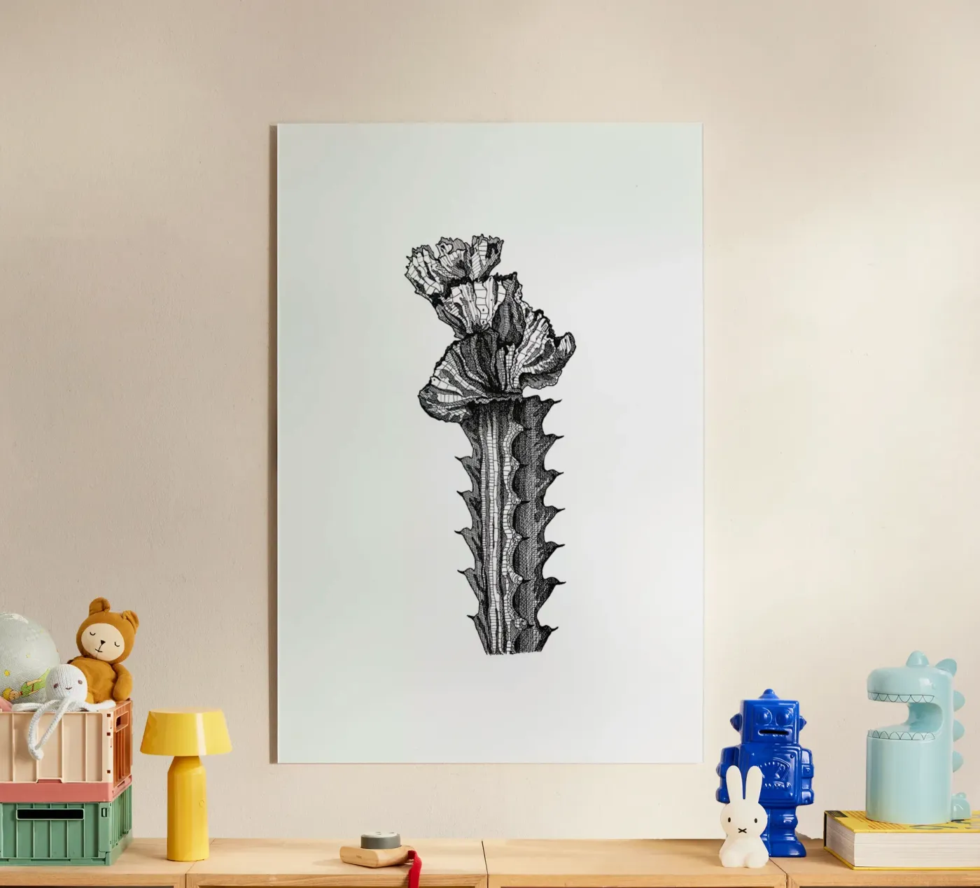 Orchid Cactus plexiglass da Pen & Ink