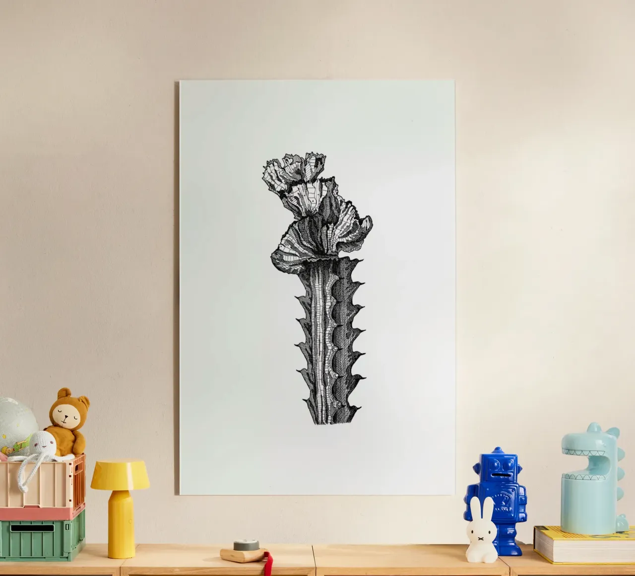 Orchid Cactus plexiglass da Pen & Ink