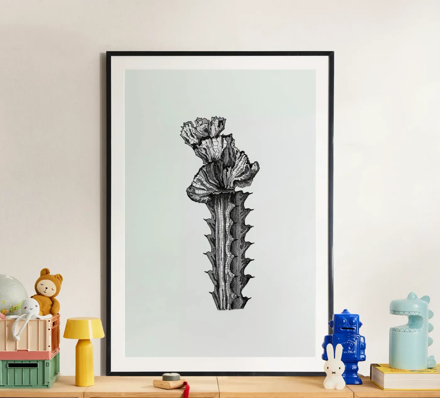 Orchid Cactus poster da Pen & Ink