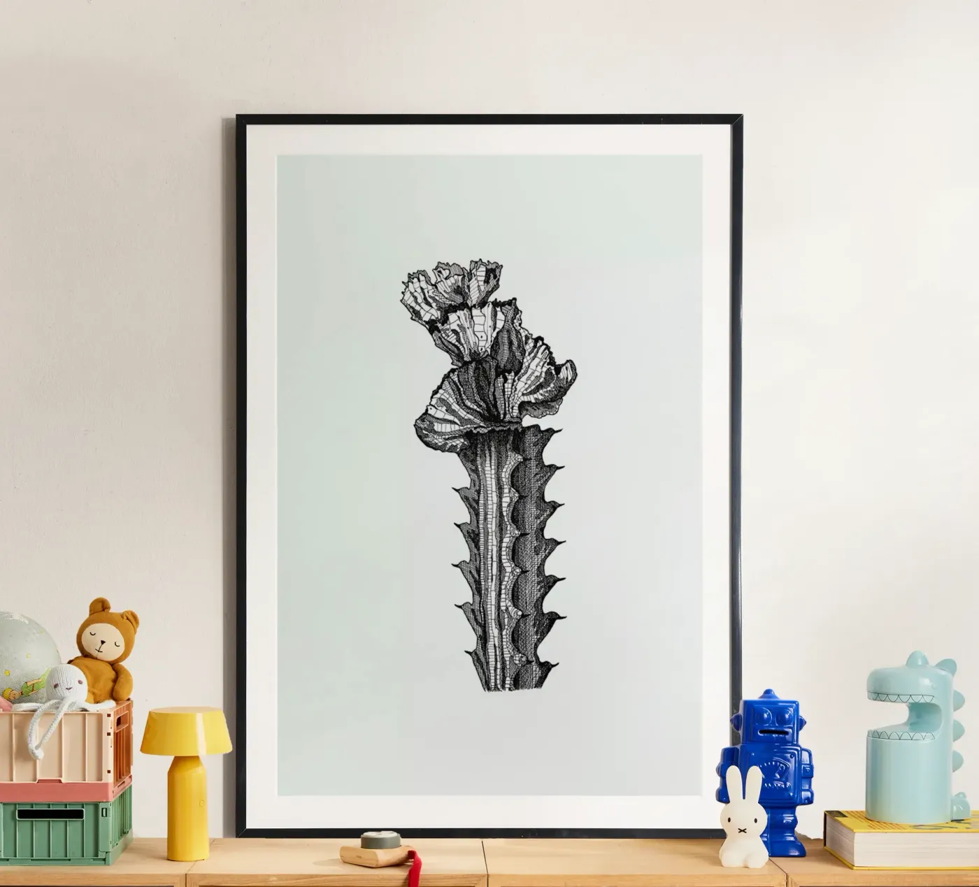 Orchid Cactus poster da Pen & Ink