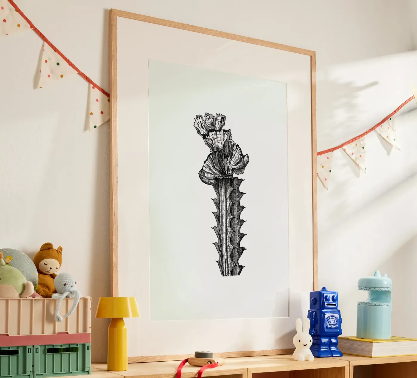 Orchid Cactus poster da Pen & Ink