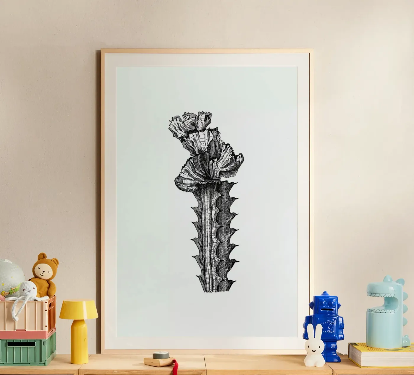 Orchid Cactus poster da Pen & Ink