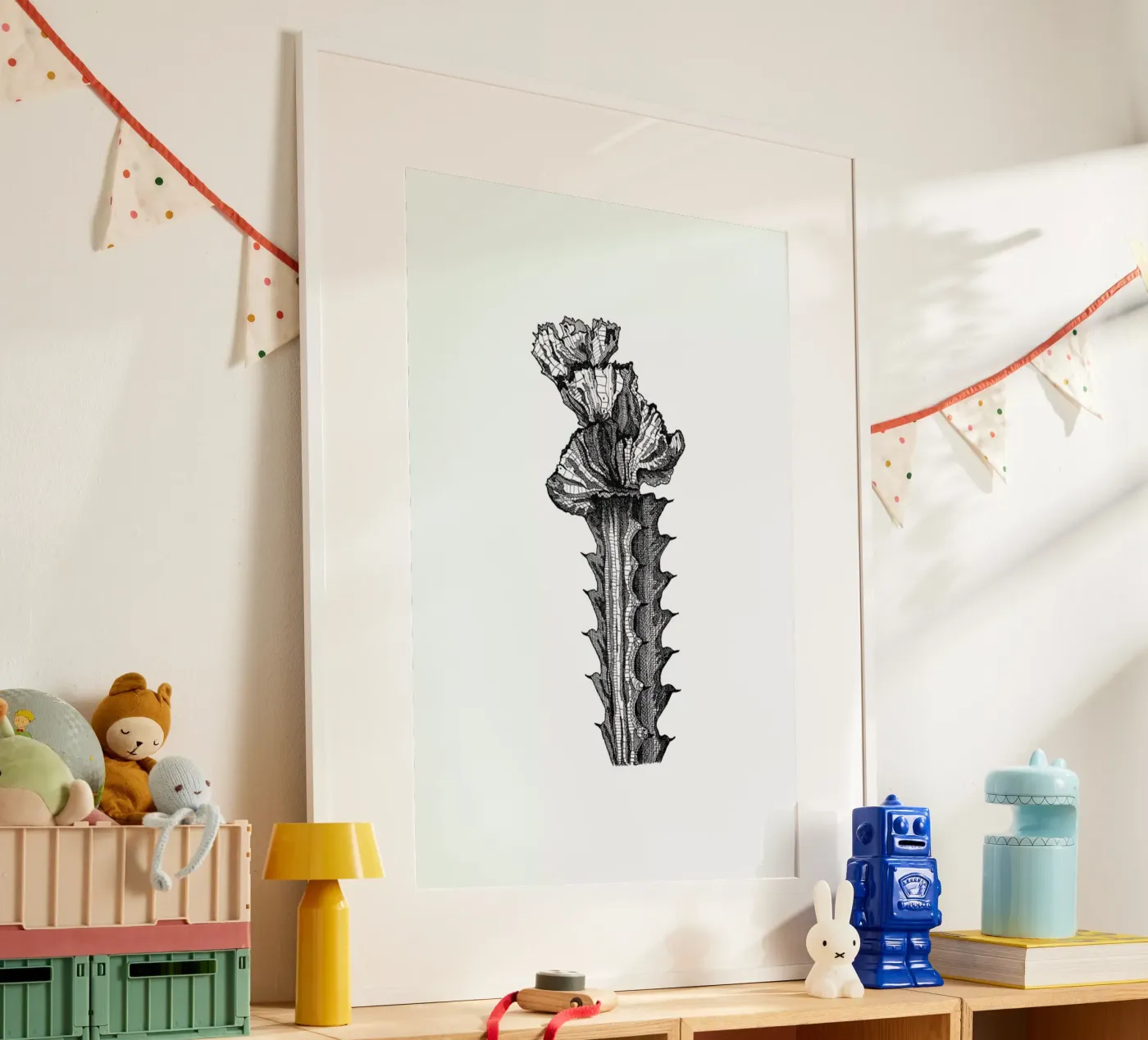 Orchid Cactus poster da Pen & Ink