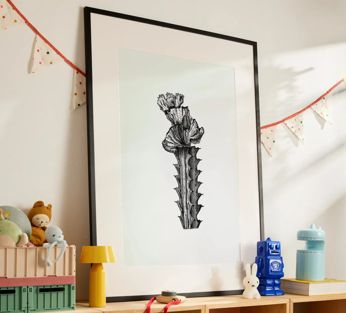 Orchid Cactus poster da Pen & Ink