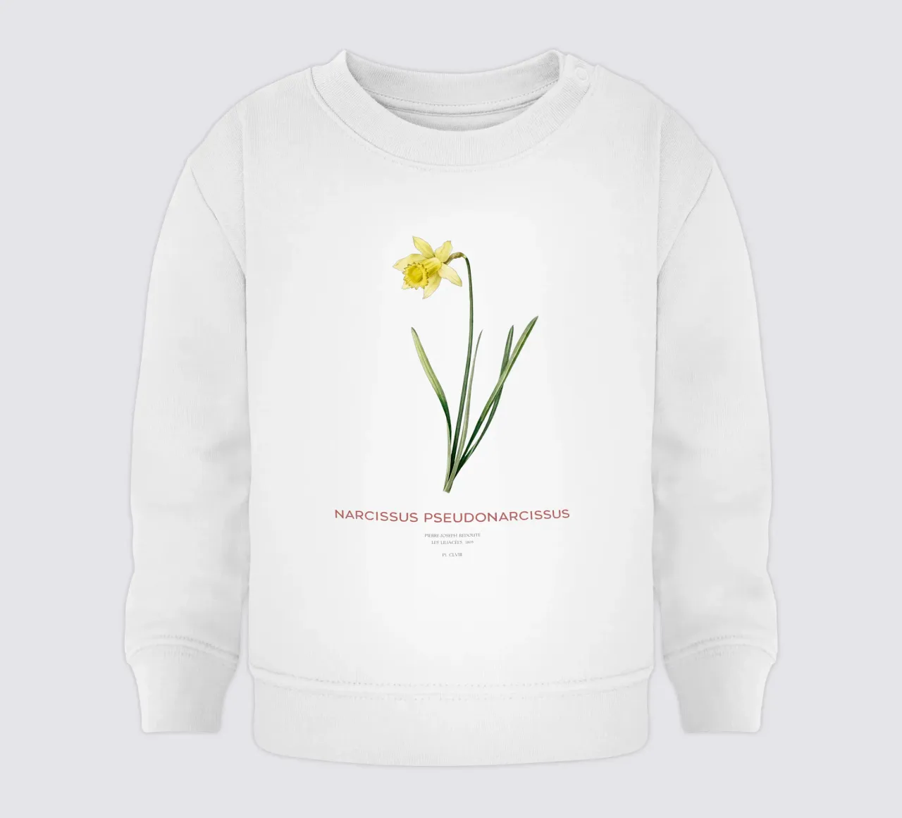 Giglio della quaresima o Narcissus pseudonarcissus felpa neonato da Vintagrafica