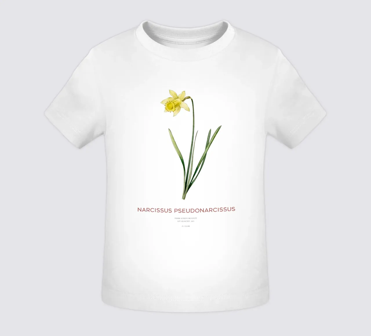 Giglio della quaresima o Narcissus pseudonarcissus maglietta neonato da Vintagrafica
