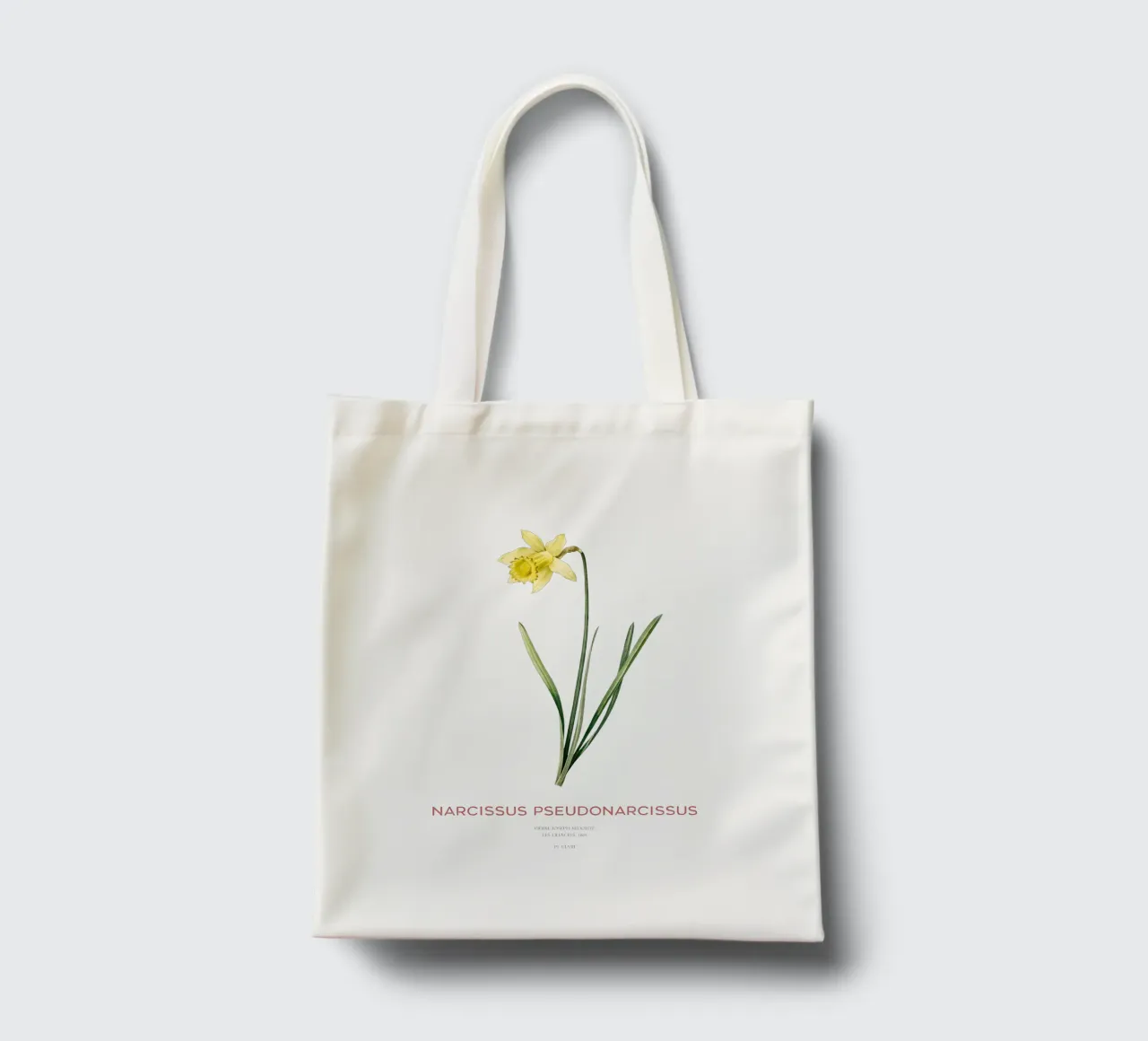 Fastenlilie oder Narcissus pseudonarcissus Jutebeutel von Vintagrafica