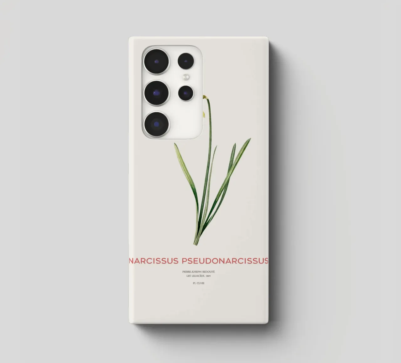 Fastenlilie oder Narcissus pseudonarcissus Samsung Hülle von Vintagrafica