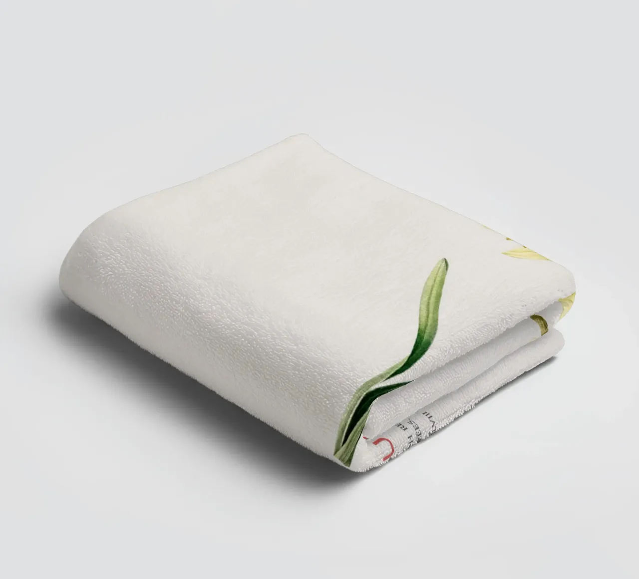 Fastenlilie oder Narcissus pseudonarcissus Handtuch von Vintagrafica