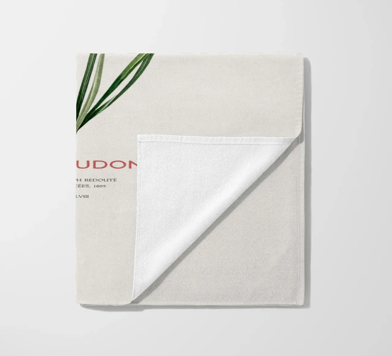 Fastenlilie oder Narcissus pseudonarcissus Strandtuch von Vintagrafica