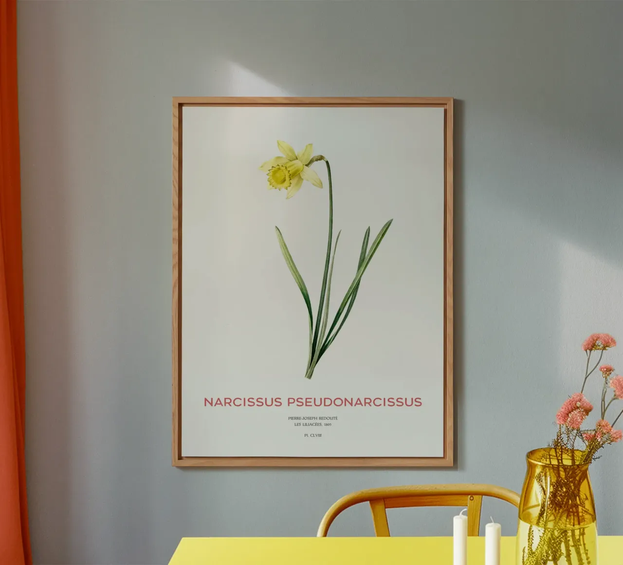 Fastenlilie oder Narcissus pseudonarcissus Alu-Dibond von Vintagrafica